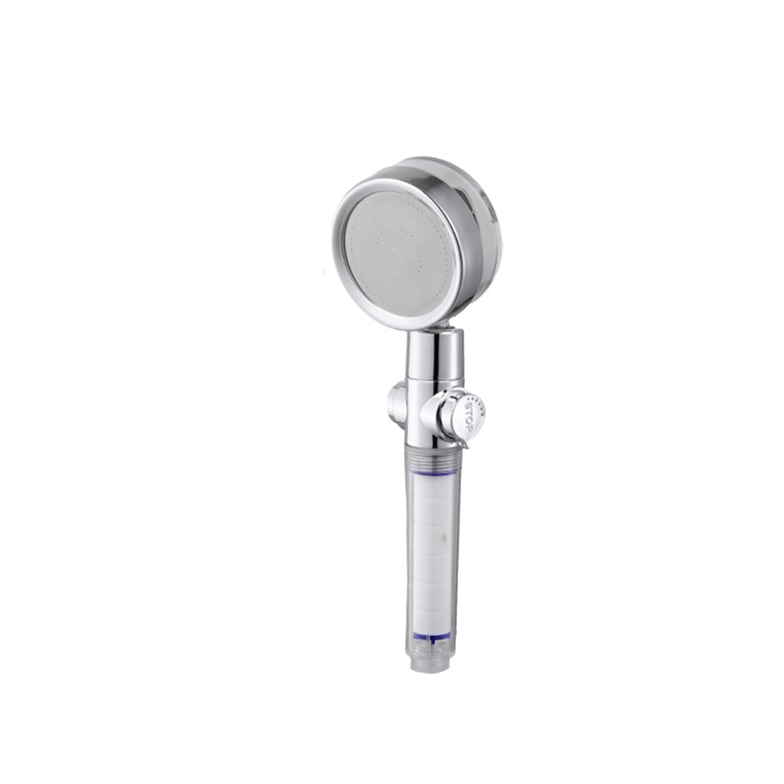 Pommeau de douche haute pression avec filtre et interrupteur de pause