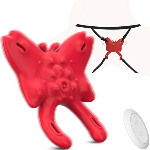 Origeros Butterfly Vibrator Erotik Sexspielzeug für die Frau, Tragbares Höschen Vibratoren mit Fernsteuerung & 9 Modi für Klitoris Stimulation, Leise Vibratorensets Sex Spielzeug für die Paare Extrem