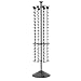 HUBERTÂ® Spinning Display Rack with 144 Clips Black Powder Coated Steel - 16