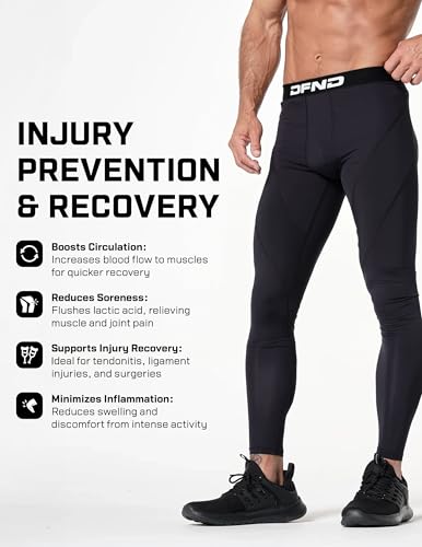 DFND Men's Recover Rx Compression Pant – Graduate Compression Recovery & Performance, Reduce Fatigue & Soreness - Made in USA3