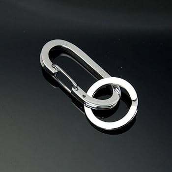 カラビナ付きシルバーキーホルダー 楽天市場】キーフック カラビナ キーリング キーホルダー