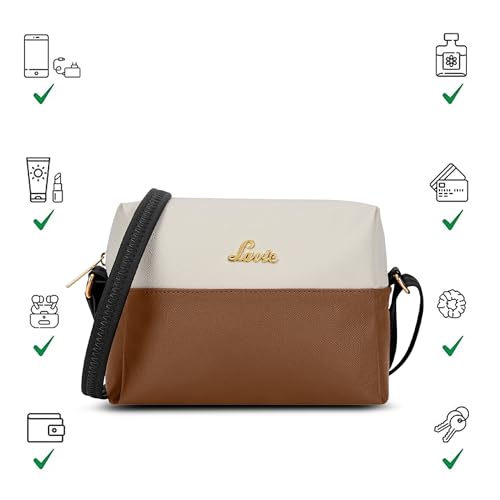 Image of Lavie Women's Ellen Colourblock Horizantal Cross Body Sling Bag | Ladies Purse Handbag | Gift for Women