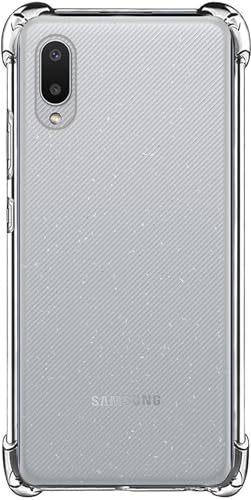 Image of BOXXO Flexible Back Cover for Samsung Galaxy M02 | Back Cover Transparent Clear Shockproof Case Four Corner Protection | Slim Protective Mobile Phone Cover for Samsung Galaxy M02