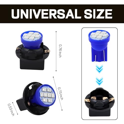 10 Set Luces LED T10 194 168 para Tablero de Auto miniatura 2