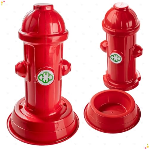 Hidrante Educador Pet Poste Xixi F&aacute;cil Sanit&aacute;rio Banheiro para C&atilde;es, Vermelho