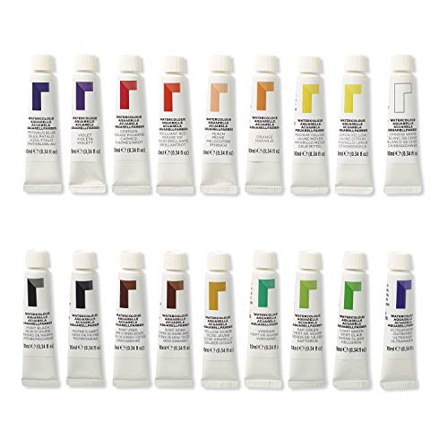 Image of Reeves Watercolour Paint-10ml, Set of 18