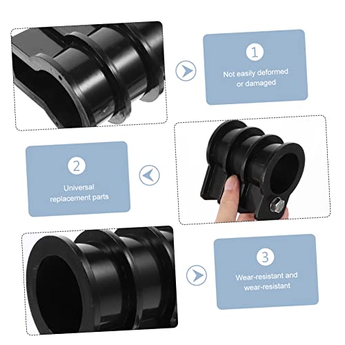 Escalera para piscina con broche estabilizador plástico negro miniatura 4