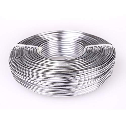Creacraft Schmuckdraht Silber 2X 10 Meter, Aluminiumdraht (3mm) Cover