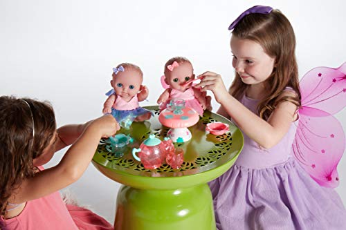 JC TOYS Puppe Körper Gummi. 2 Munecas Kleid Feen. Mit Dir und Tisch. Set, Mehrfarbig (16957) – Bild 4