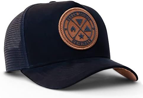 Urban Effort Mesh Back Cap - for Men and Women Baseball Hat 5-Panel Trucker Hat - Great Snapback Closure for Hunting & Hiking (Black)