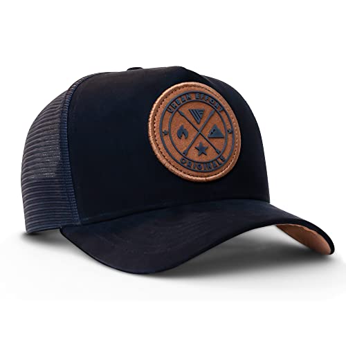 Urban Effort Mesh Back Cap - For Men And Women Baseball Hat 5-Panel Trucker Hat - Great Snapback Closure For Hunting & Hiking (Black) #TOP19
