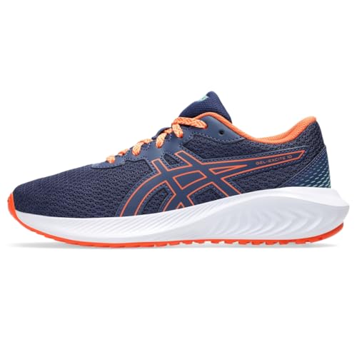 ASICS Kid's Gel-Excite 10 Grade School Running Shoes, 4.5, Indigo Blue/NOVA Orange