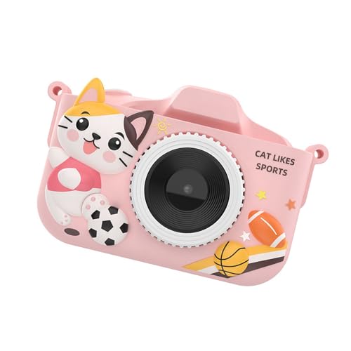 HEEZOU Cámara para niños de 48 MP, foto de 1080p, grabación de vídeo, marco de fotos creativo, 28 filtros, juegos educativos, juguete educativo portátil, juguete para padres interactivos, cámara