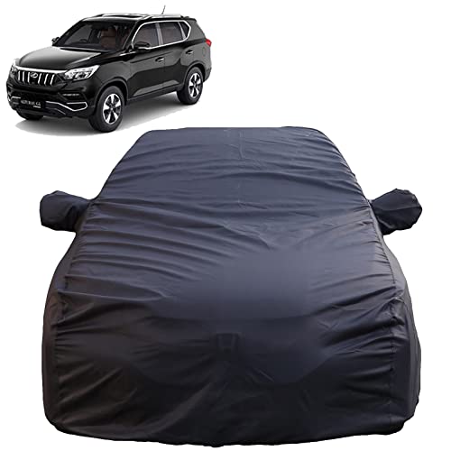Image of Autofact Waterproof Car Body Cover Compatible with Mahindra Xuv 700 (2022) with Mirror Pockets, 4 x 4 American Matty, Long Lasting Strong Durable Material, Grey Color