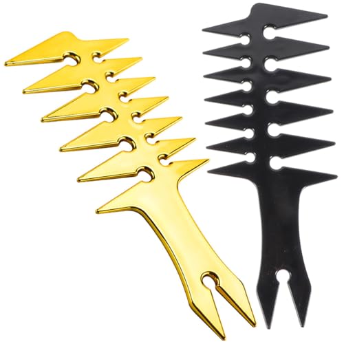 Set de 2 Peines para Hombre Estilo Retro Multicolor miniatura 1