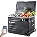 Produktbild AAOBOSI Kompressor Kühlbox 55L, Kühlbox Auto Mit WiFi-APP-Steuerung, 12/24 V und 100-240 V, Kühlbox Elektrisch bis -20 °C für Auto, LKW, Boot, Reisemobil,Camping, Kann mit Akku benutzt Werden