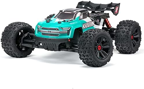 ARRMA RC Truck 1/10 KRATON 4X4 4S V2 BLX Speed Monster Truck RTR (Batteries and Charger Not Included), Teal, ARA4408V2T1