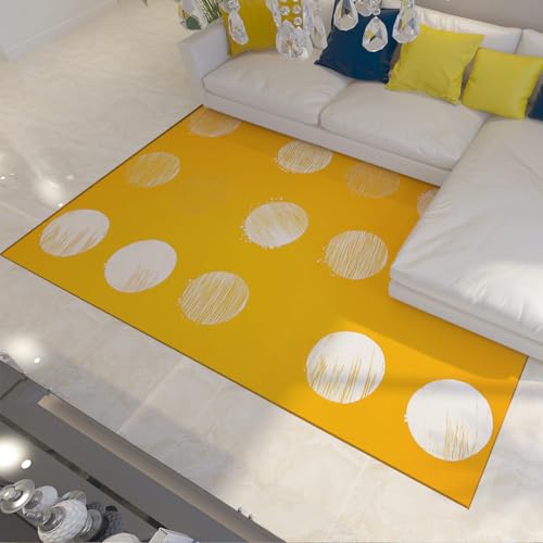 Tapis de salon géométrie circulaire moderne et minimaliste - 3