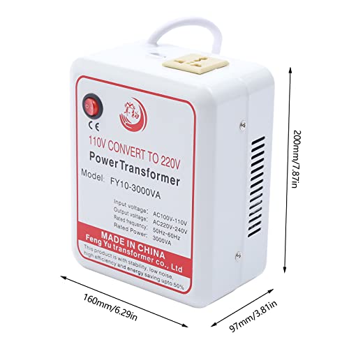 Voltage Converter Transformer 3000W Step UP Voltage Converter Adapter Voltage Converter from 110V to 220V High Performance Step-up Transformer for Various Electrical Appliances2