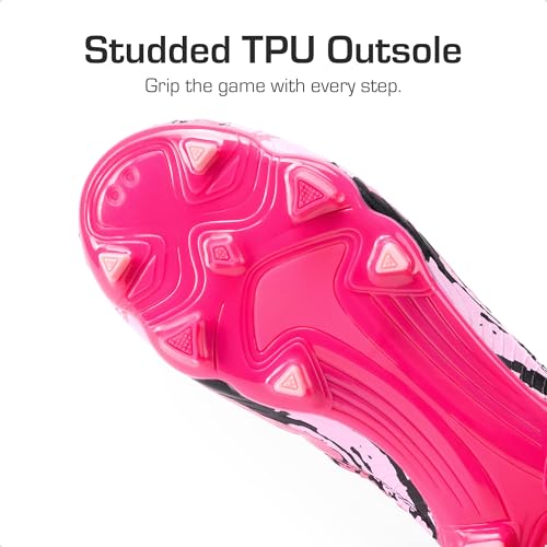 DREAM PAIRS Girls Boys Soccer Cleats Youth Firm Groud Outdoor Sports Athletic Mid-top Football Shoes for Little/Big Kid3