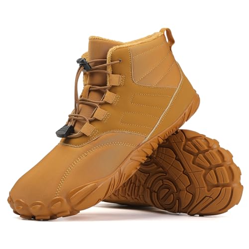 Peak Footwear for Women Men Neuropathy Non-Slip and Comfortable Winter Barefoot Shoes Wide Toe Box Ankle Boots Waterproof Walking Boots