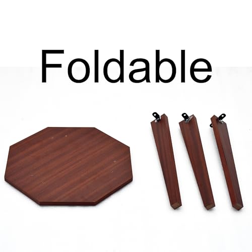 Image of Dime Store Stool Bedside Table for Plant Stand and Table Decor (Brown) Engineered Wood