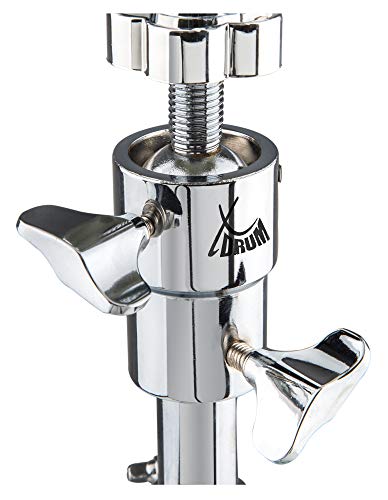 XDrum Snare-Ständer Pro (doppelstrebig, Gewindeschraube zur Höhenverstellung, Kugelgelenk für Neigung, Gummifüße, stabil) - Image 5
