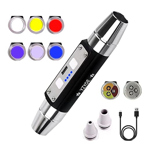 YZYOE Six LEDs Rechargeable Gemstone Flashlight Jade Appraisal Light, Super Bright Jewelry Diamond Detector Lamp. by YZYOE - Used condition - US$20.33