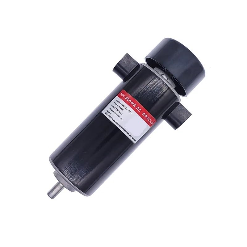 500W Air Cool Spindle Motor DC 12V 48V CNC Engraving Machine Tool Replaceable Carbon Brush
