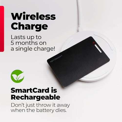 Statik and KeySmart SmartCard Wallet Finder Bundle - Pop Up for Men & GPS Wallet Tracker Card - Simple Toggle for Men with RFID Blocking & Find My - Red Forged Carbon Fiber4