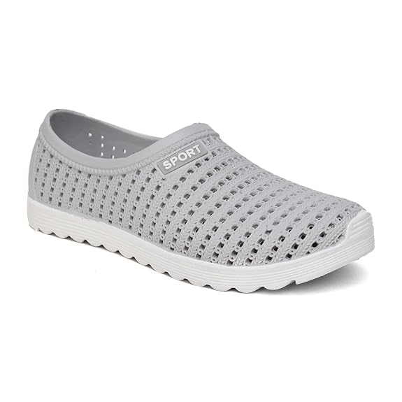 Women EVA Slippers Anti Slip Soft Sole Lightweight Open Toe Slides Breathable Quick Dry Home Footwear Comfortable Indoor Outdoor Use(Grey)-image-17