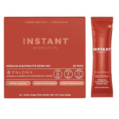 Image of Instant Hydration Electrolytes Powder Packets - Paloma Electrolyte Drink Mix - Zero Sugar - Keto, Vegan, Gluten-Free, Non-GMO - Boost Recovery, Brain Health, Muscle & Tissue Support- 30 Sticks