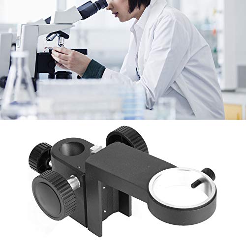Soporte de enfoque de microscopio XDC 10A robusto con anillo de fijación de 25 mm negro