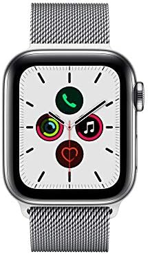 Apple Watch Series 5 (GPS + Cellular, 40 mm) Cassa in Acciaio Inossidabile  e Loop in Maglia Milanese : Amazon.it: Elettronica