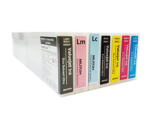 Mutoh Eco-Solvent Ultra Valuejet 440Ml Ink Cartridge - Yellow #TOP1