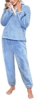 RITOSTA Pyjamas for Women Set Winter - Pyjama Sets for Women Pyjamas Women Set Women's Pyjamas Sets Ladies Loungewear Nightwear for women Winter Fluffy Fleece Warm Soft Long Sleeves