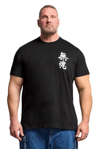 Image of BadRhino Big & Tall Black Japanese Sword Graphic T-Shirt - Men's - Plus Size Curve