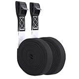 HEMOTON Correa de Amarre para Coche Resistente y Duradera para Carga y Equipaje Cinchas para Portaequipajes para Kayak y Maletas de Viaje