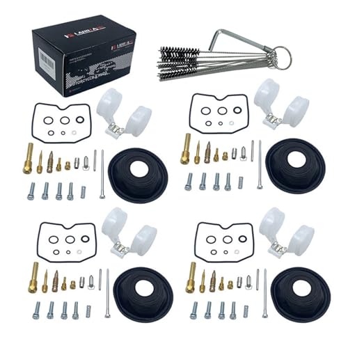 【LandTank】ゼファー400 リペアキット キャブレター修理 ジェット ダイヤフラム ダイアフラム 真空 カスタム 社外品 (4セット)