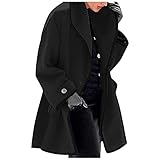 Reasoncool Damen Einfarbig Baumwolljacke Daunenmantel Freizeit Mantel Sweatjacke Funktionsjacke Outdoorjacke Wintermantel Herbst Winter Fleecemantel Plüschmantel