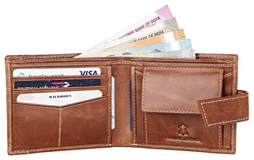 WildHorn® RFID Protected Genuine Leather Wallet for Men's