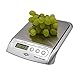 Wedo 485154 Elektronische Universalwaage Optimo Steel 5000 (mit Wiegeteller, aus rostfreiem Edelstahl, 5000g/1g) silber
