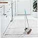 FRCOLOR Stainless Steel Broom and Dustpan Set Heavy Duty Dust Pan with Handle Handheld Broom for Home Cleaning for Tile and Hardwood Floors
