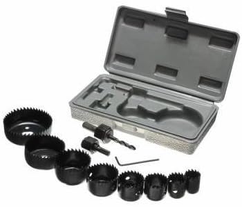 RESKA 11 in 1 Metal Alloys Wood Hole Saw Cutting Set Having Round Circular Cutter - 19mm/22mm/28mm/32mm/38mm/44mm/51mm/64mm