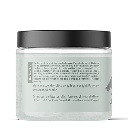 Image of Kaolin Clay Powder For Acne, Blackheads, Face Mask And Glowing Skin - 100g