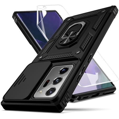 Coque Note 20 Ultra avec béquille et anneau fixation voiture