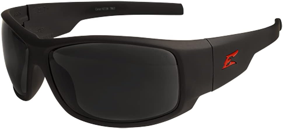 Edge Safety Eyewear Caraz Torque, Matte Black/Red, One Size, HZ136