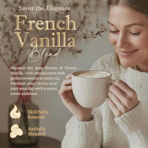 Café en grano sabor vainilla francesa 100% arábica orgánico miniatura 3