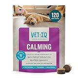 VetIQ Calming Support Supplement, Calming Chews for Dogs Help Manage Stress and Promote Relaxation, Anxiety Relief for Dogs, Made in the USA, 120 Count