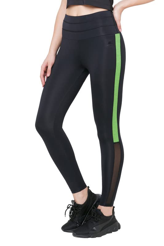 Image of JUST-Dry Solid HIGH Waist 7 /8 Training Tights
